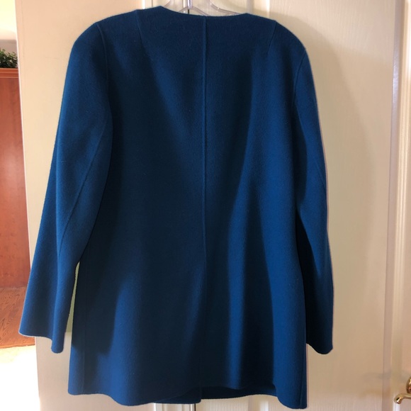 Talbots Turquoise Blue Coat, Size S - Picture 3 of 3